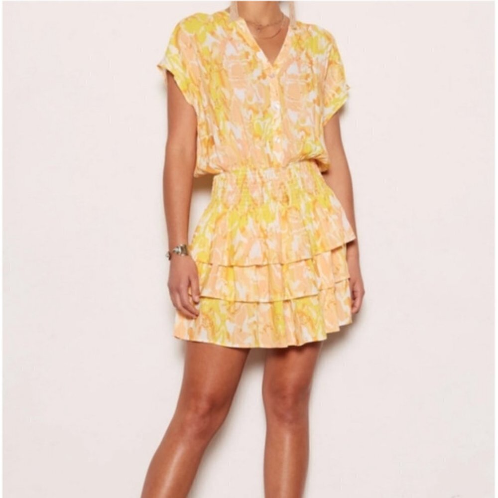 NWT Tart Collections Sunset Tiered Ruffle Mini Dress | Size XS